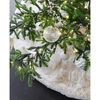 Clear Iridescent Bubble Ball Christmas Tree Ornament, Set of 4