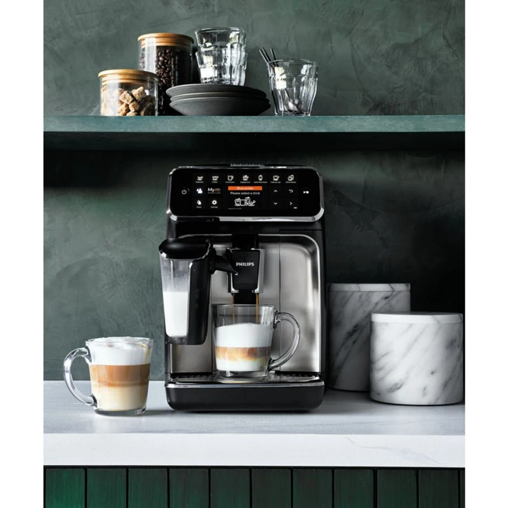 Philips 4300 Series Fully-Automatic Espresso Machine with LatteGo