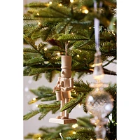 Wood Nutcracker Christmas Tree Ornaments, Set of 5
