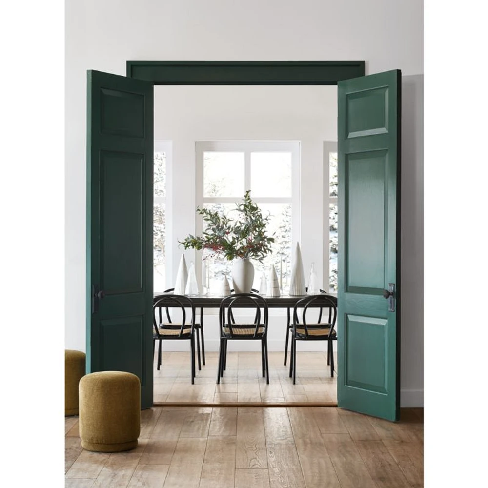 Norin 75"-95" Ebonized Oak Wood Extendable Dining Table