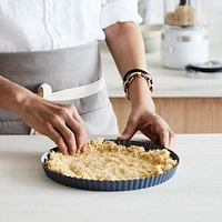 Crate & Barrel 10" Slate Blue Tart Pan with Removable Bottom