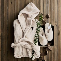 Faux Fur Calm Beige Slippers