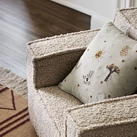 Gwen Embroidered Square Kids Throw Pillow by Jeremiah Brent