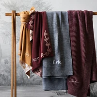Treasured Soft Brown Reversible Cashmere Blend Baby Stroller Blanket by Jeremiah Brent