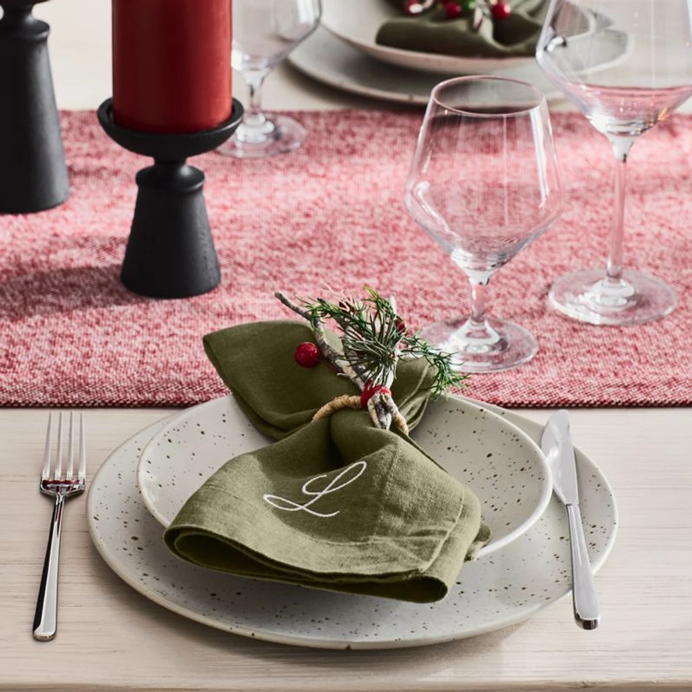 Craft Speckled White Dinner Plate