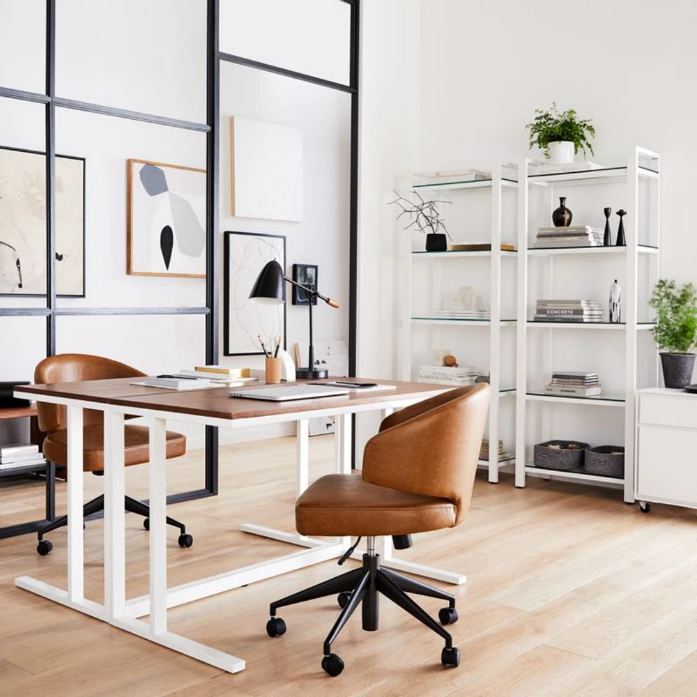 Pilsen Salt Desk with Walnut Top