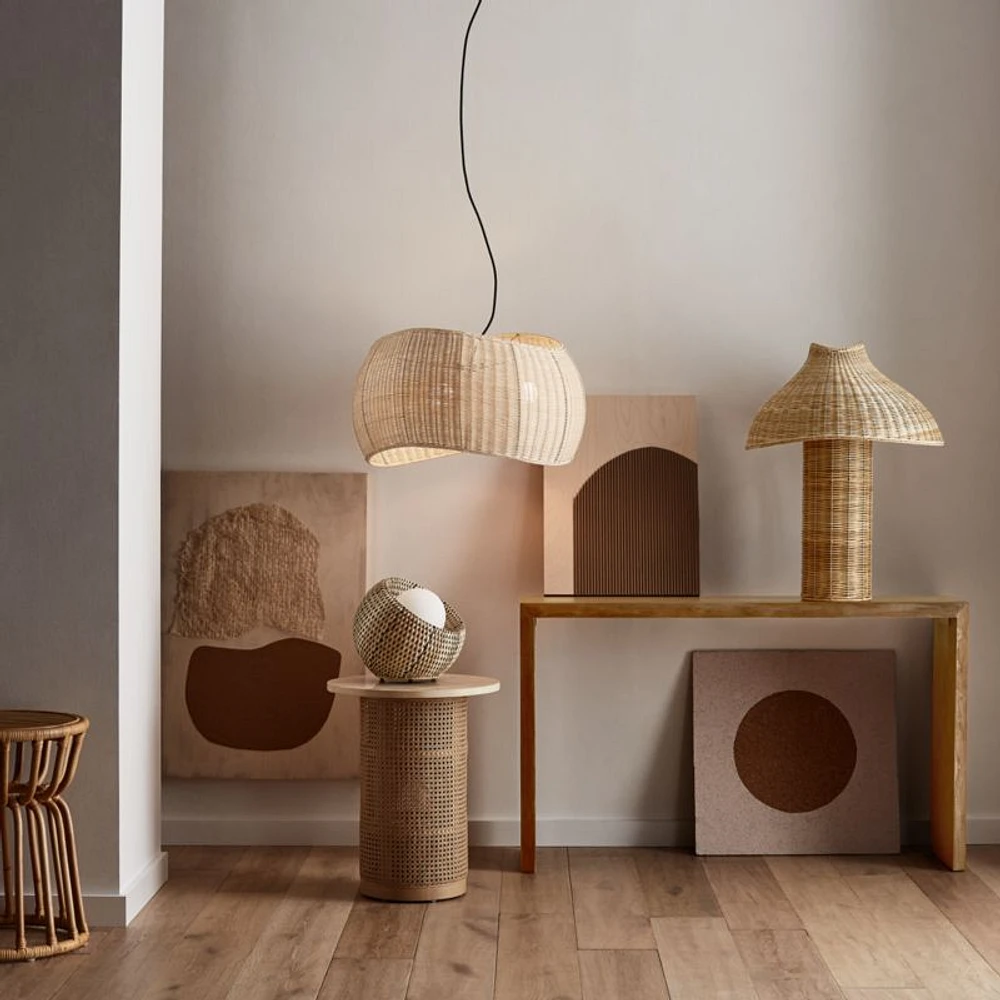 Seta Wicker Table Lamp