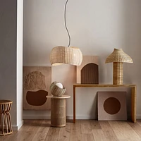 Seta Wicker Table Lamp