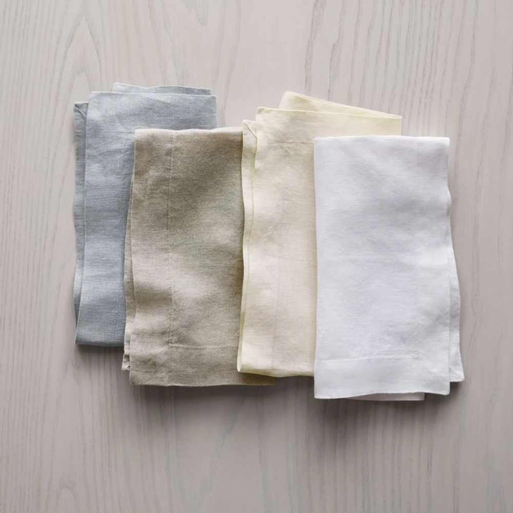 Marin Crisp White Linen Napkin