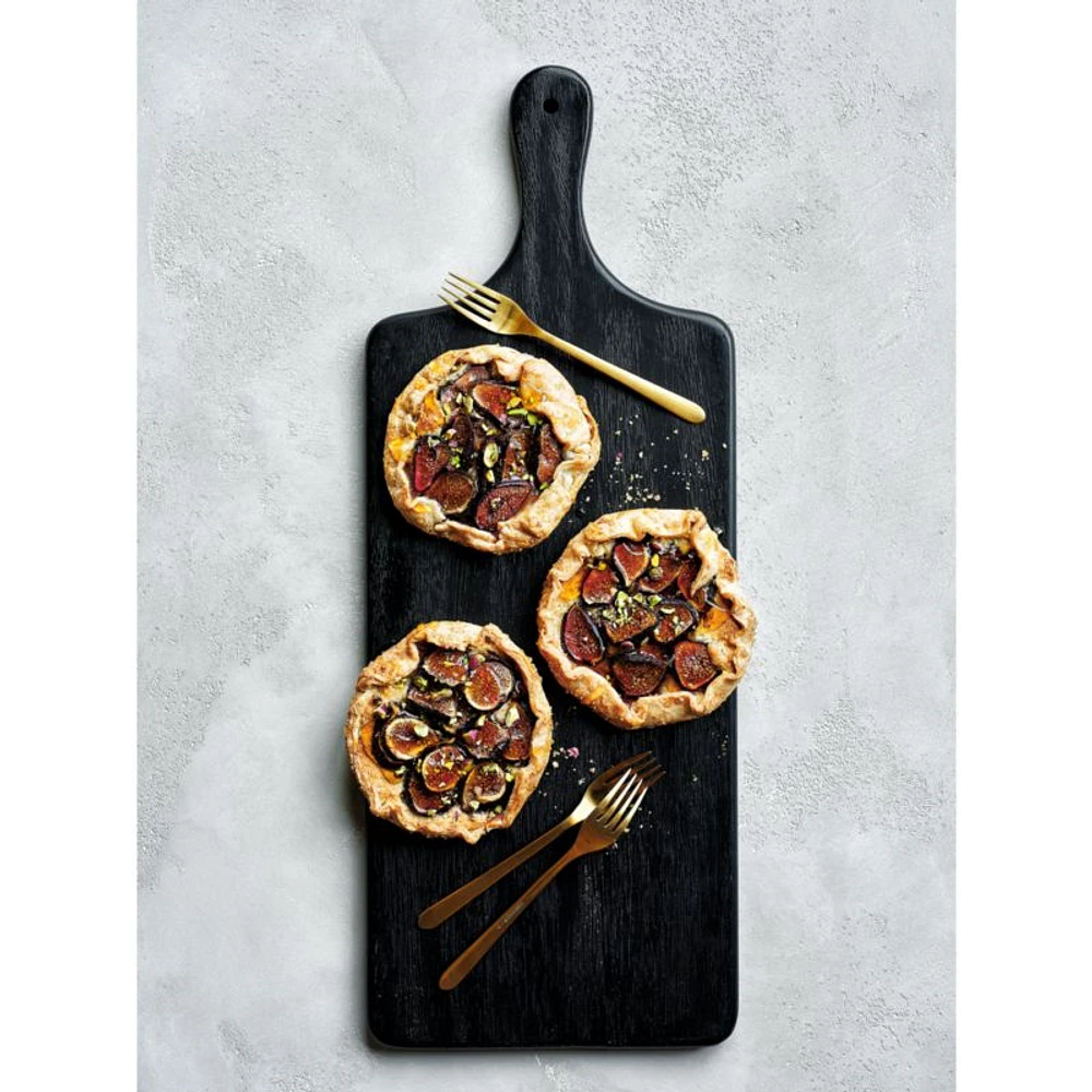 Tondo Ebonized Paddle Serving Board