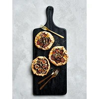 Tondo Ebonized Paddle Serving Board