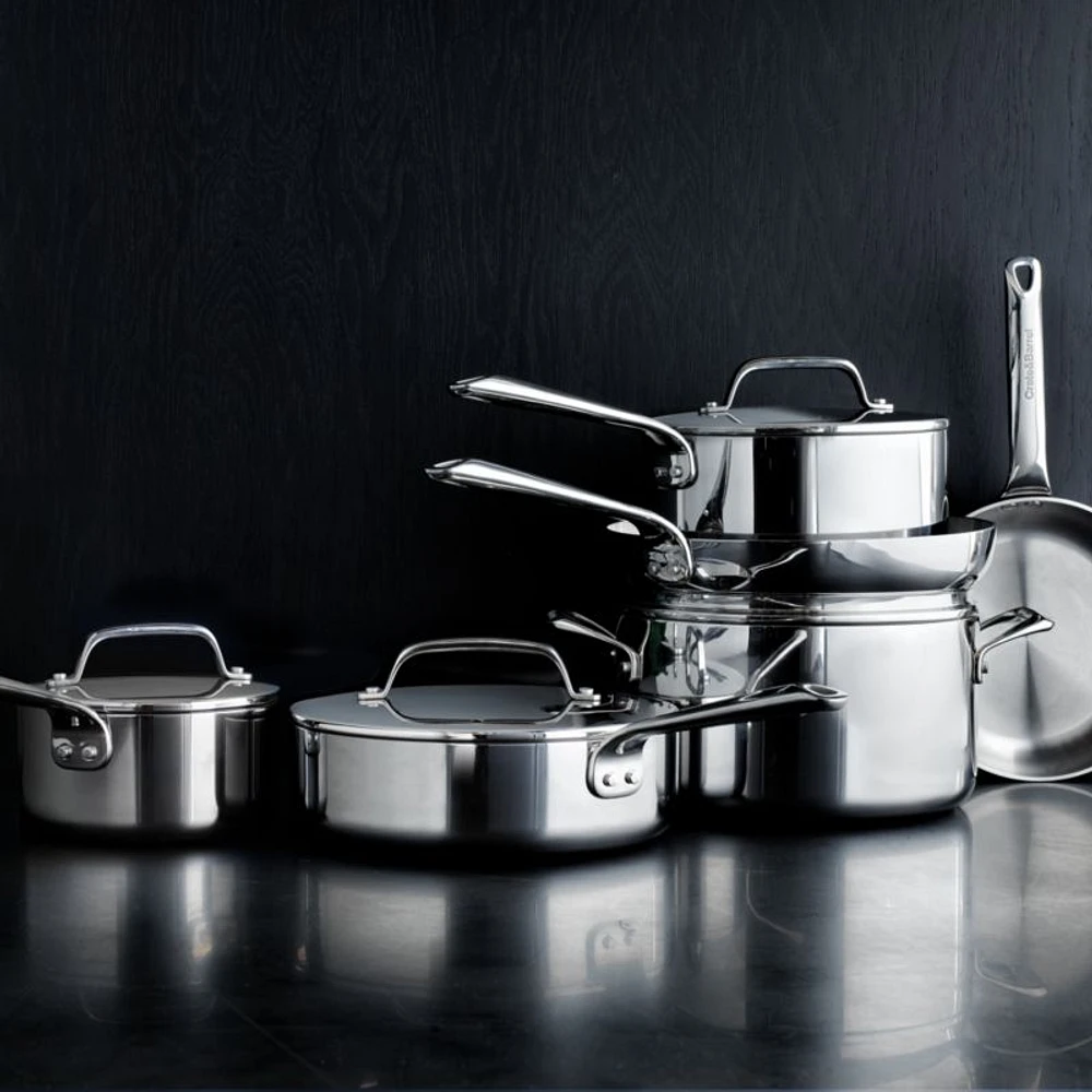 Crate & Barrel EvenCook Core ® 10-Pc. Stainless Steel Cookware Set