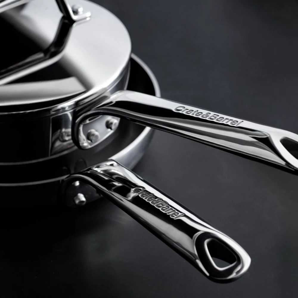 Crate & Barrel EvenCook Core ® 10-Pc. Stainless Steel Cookware Set