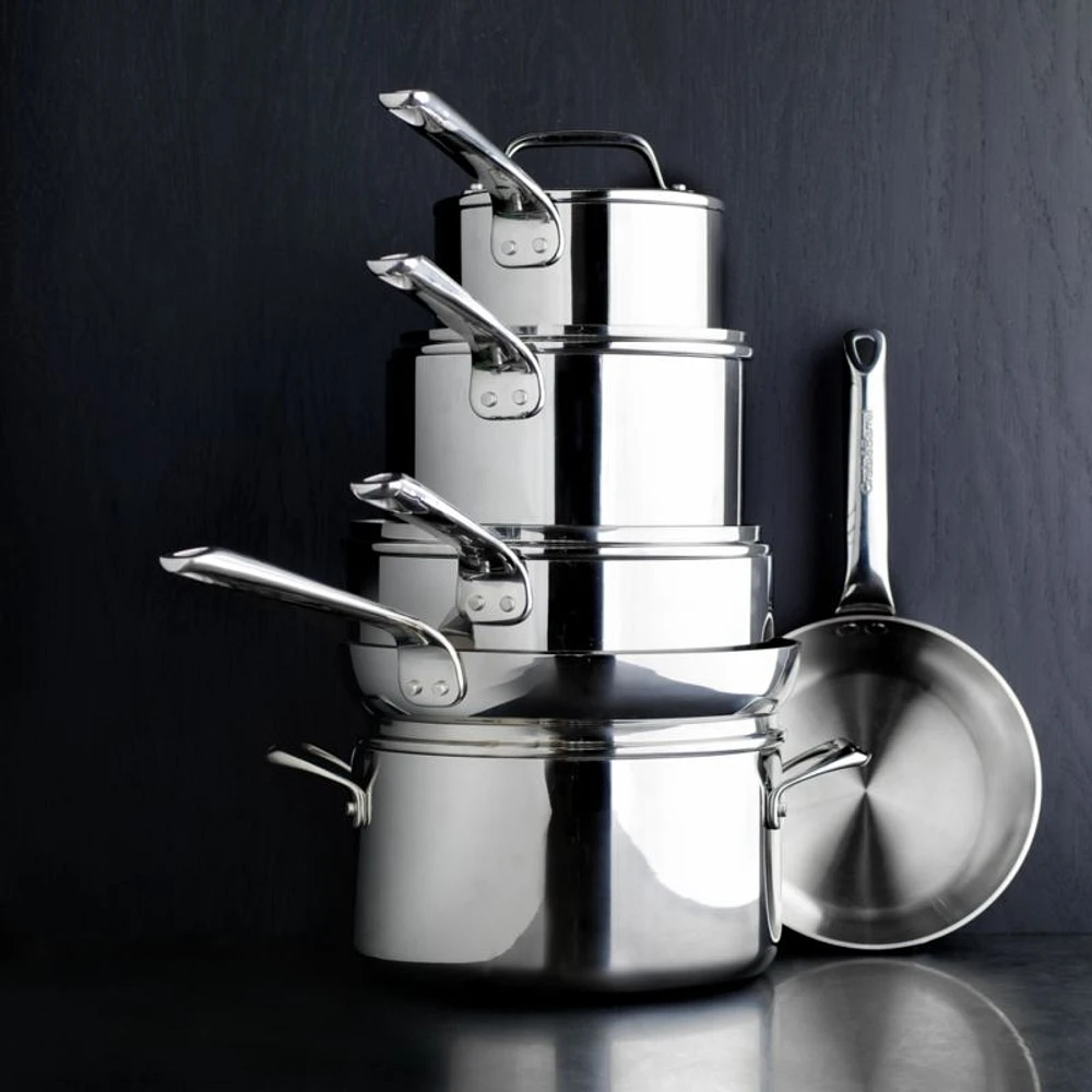 Crate & Barrel EvenCook Core ® 10-Pc. Stainless Steel Cookware Set