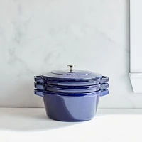 Staub ® Dark Blue 4-Piece Stackable Cookware Set