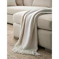 Styles 70"x55" Ivory Throw Blanket