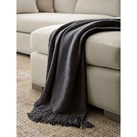 Styles 70"x55" Black Throw Blanket