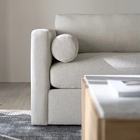 Aris 88" Deep Track-Arm Bench Sofa