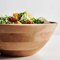 Carson 14.75" Ash Wood Salad Serving Bowl
