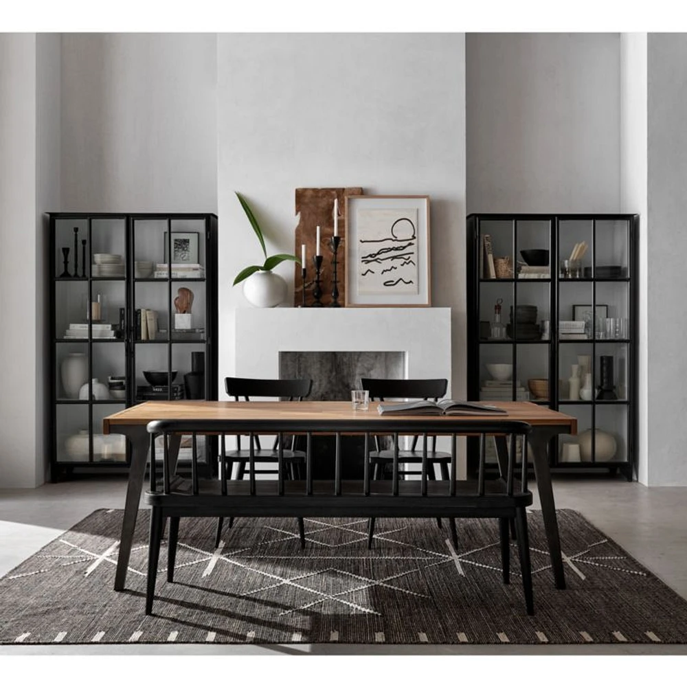 Kedzie 48" Black-and-White Storage Cabinet