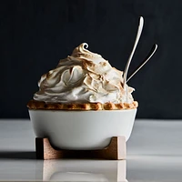 Oven-to-Table Small Serve Bowl with Wood Stand