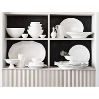 Sorrento 18" White Ceramic Serving Platter
