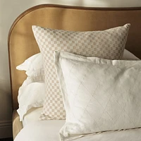 54x20 Diamond Linen White Body Pillow Cover by Jake Arnold