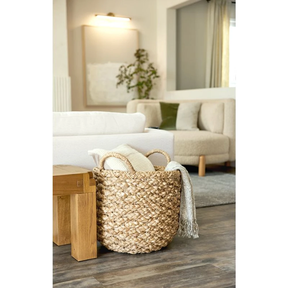 Emlyn Small Woven Blanket Basket