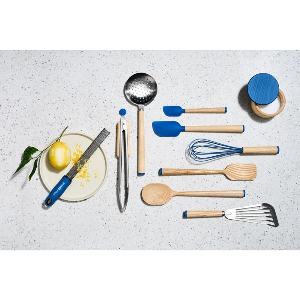 Wood and Blue Silicone Mini Spatula by Molly Baz