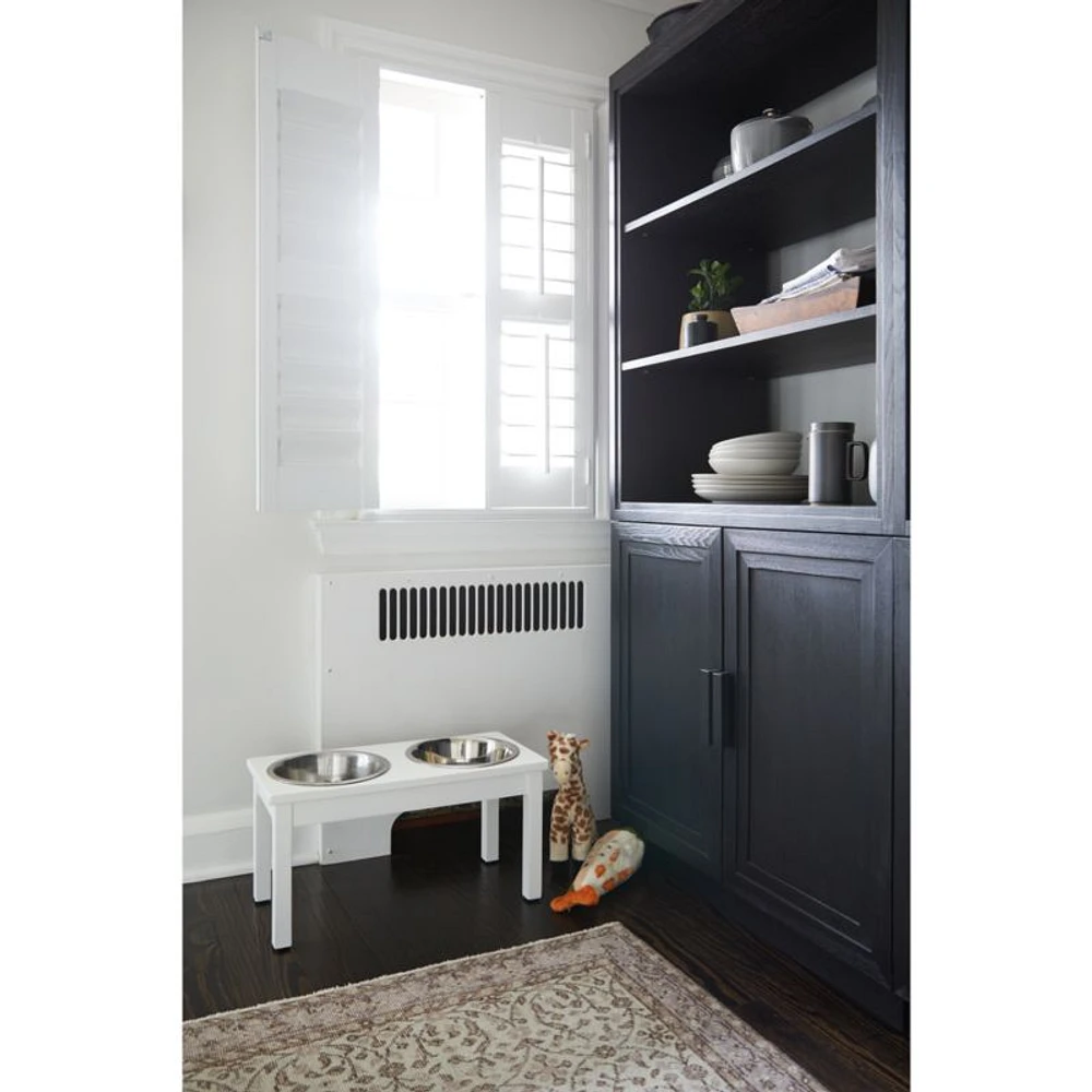 Calypso Black Wood Modular Elm Wood-Door Base and Bookshelf Hutch