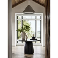 Zahn 54" Charcoal Grey Round Dining Table