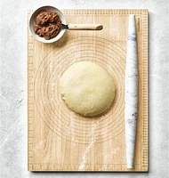 Crate & Barrel White Marble Tapered Rolling Pin
