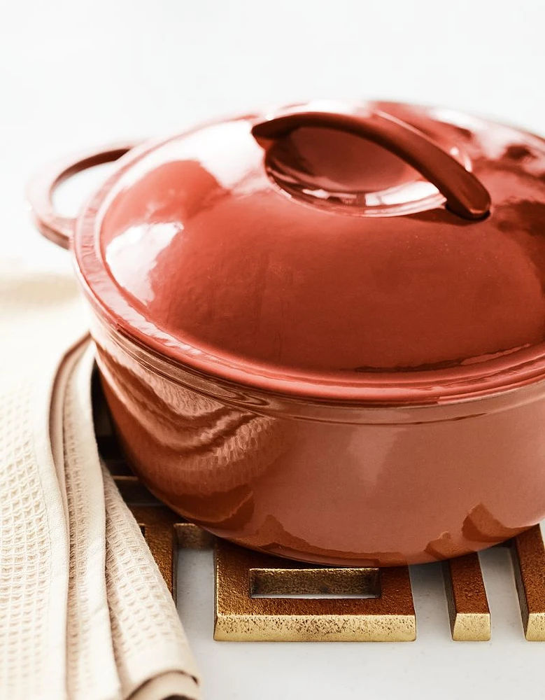 Kyense 4-Qt. Burnt Orange Enameled Cast Iron Dutch Oven by Eric Adjepong