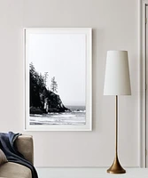Seguin Brushed Brass Metal Floor Lamp 67.5"