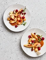 Marin White Salad Plates, Set of 8