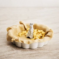 Ceramic Scalloped Pie Dish by Laura Kim