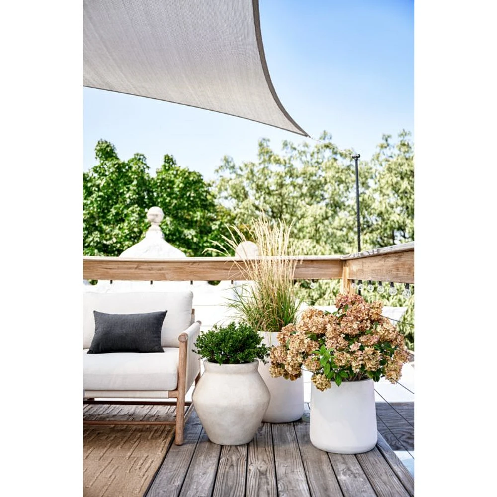 Saabira Taupe 15.5" Tall Indoor/Outdoor Planter
