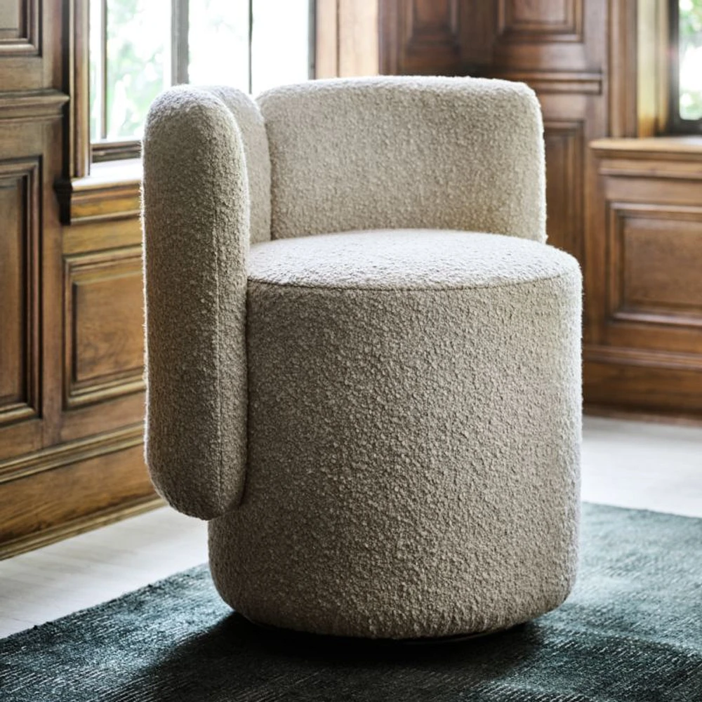 Wills Upholstered Swivel Dining Chair by Brigette Romanek
