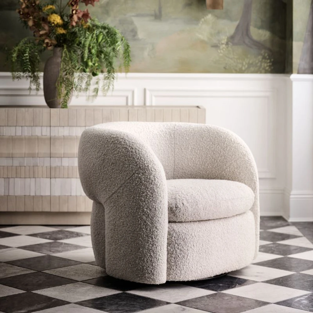 Iso Swivel Accent Chair by Brigette Romanek