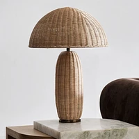 Pearl Rattan Table Lamp by Brigette Romanek