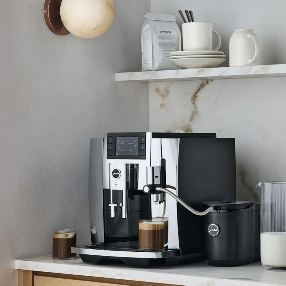 JURA ® E8 Automatic Espresso Machine in Chrome