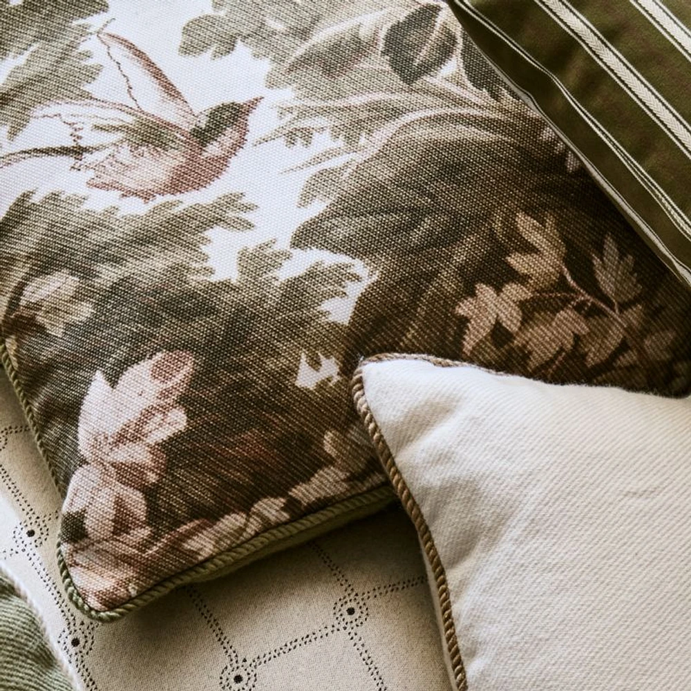 Harrow 23"x23" Dark Olive Green Outdoor Throw Pillow by Jake Arnold