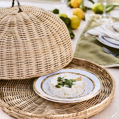 Wicker Serving Tray with Lid By Jake Arnold
