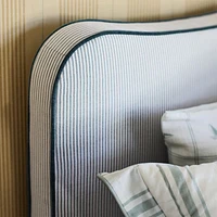 Everett Ocean Green Upholstered Kids Twin Bed by Jake Arnold