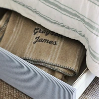 Everett Ocean Green Upholstered Kids Twin Bed by Jake Arnold