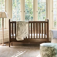 Bacton Oak Wood Convertible Baby Crib with Toddler Bed Rail by Jake Arnold