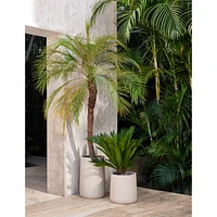 Saabira Taupe 15.5" Tall Indoor/Outdoor Planter