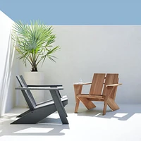 Paso Grey Outdoor Adirondack Chair by POLYWOOD®