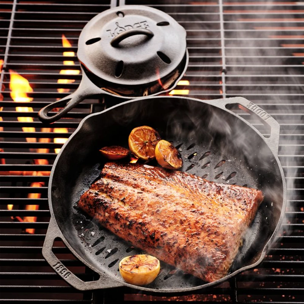 Lodge ® 12" Dual-Handled Grill Basket