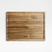 Crate & Barrel Acacia Wood Cutting Board 20"x15"x0.75"